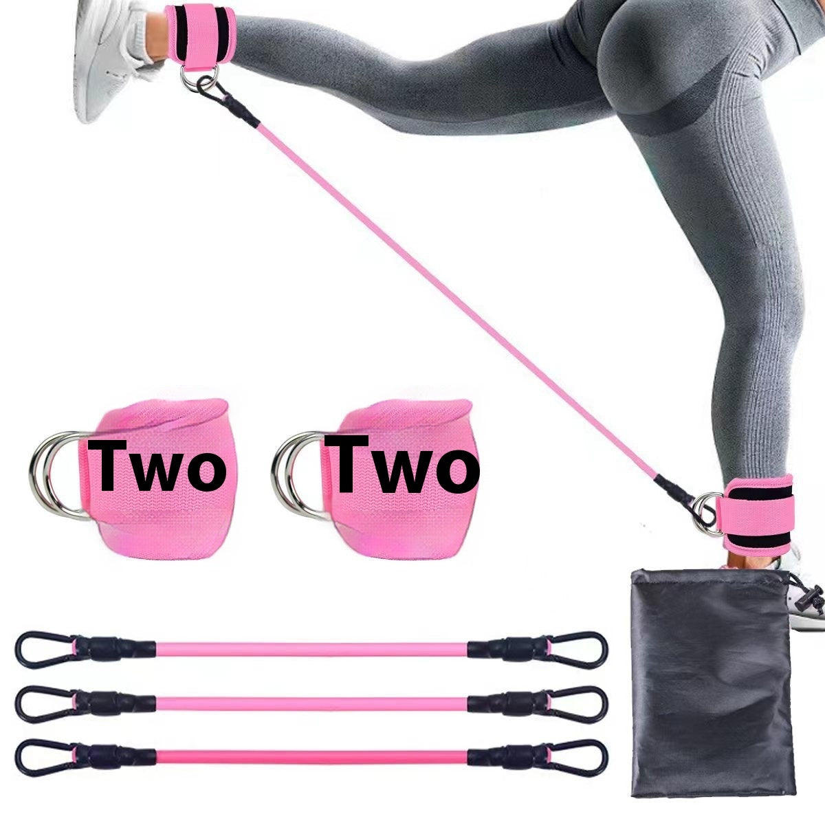 Ankle Strap Resistance Bands for Hip Leg Strength Training
