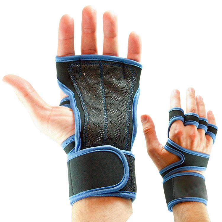 Gym Dumbbell Equipment Gloves – Non-Slip Half Finger Sports Gloves