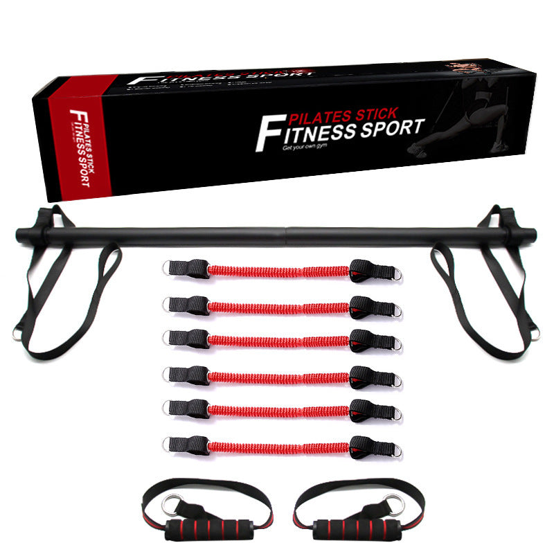 Pilates Bar Kit With Resistance Bands – Home Gym Fitness